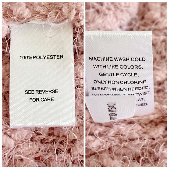 NWT MORAL FIBER Pink Striped Sweater, Size S - Picture 6 of 7